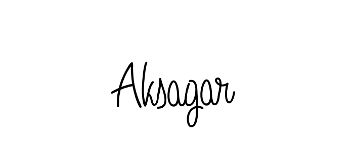 Design your own signature with our free online signature maker. With this signature software, you can create a handwritten (Angelique-Rose-font-FFP) signature for name Aksagar. Aksagar signature style 5 images and pictures png