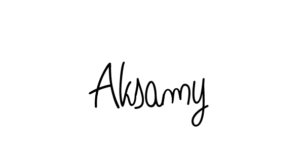 Make a beautiful signature design for name Aksamy. Use this online signature maker to create a handwritten signature for free. Aksamy signature style 5 images and pictures png