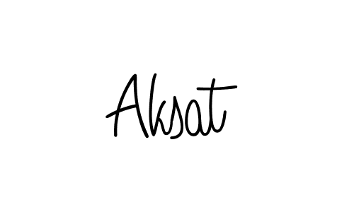 Also we have Aksat name is the best signature style. Create professional handwritten signature collection using Angelique-Rose-font-FFP autograph style. Aksat signature style 5 images and pictures png