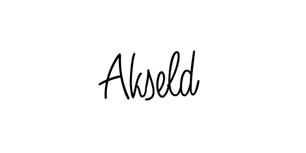 You should practise on your own different ways (Angelique-Rose-font-FFP) to write your name (Akseld) in signature. don't let someone else do it for you. Akseld signature style 5 images and pictures png