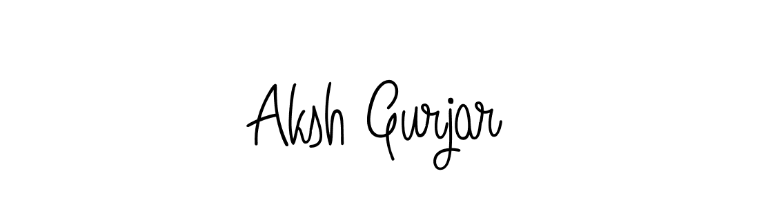 Make a beautiful signature design for name Aksh Gurjar. With this signature (Angelique-Rose-font-FFP) style, you can create a handwritten signature for free. Aksh Gurjar signature style 5 images and pictures png