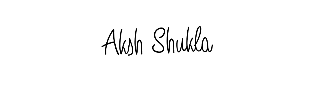 Angelique-Rose-font-FFP is a professional signature style that is perfect for those who want to add a touch of class to their signature. It is also a great choice for those who want to make their signature more unique. Get Aksh Shukla name to fancy signature for free. Aksh Shukla signature style 5 images and pictures png