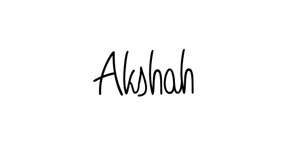 Also You can easily find your signature by using the search form. We will create Akshah name handwritten signature images for you free of cost using Angelique-Rose-font-FFP sign style. Akshah signature style 5 images and pictures png