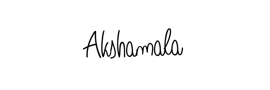 Create a beautiful signature design for name Akshamala. With this signature (Angelique-Rose-font-FFP) fonts, you can make a handwritten signature for free. Akshamala signature style 5 images and pictures png