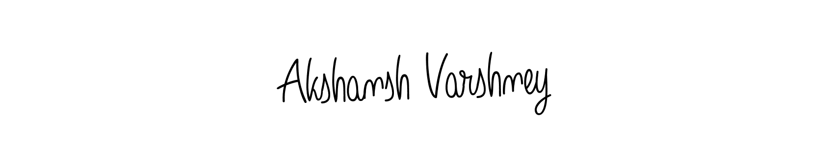 Make a beautiful signature design for name Akshansh Varshney. With this signature (Angelique-Rose-font-FFP) style, you can create a handwritten signature for free. Akshansh Varshney signature style 5 images and pictures png
