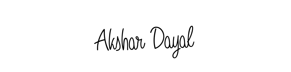 Design your own signature with our free online signature maker. With this signature software, you can create a handwritten (Angelique-Rose-font-FFP) signature for name Akshar Dayal. Akshar Dayal signature style 5 images and pictures png