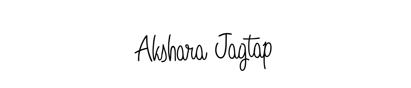 Make a beautiful signature design for name Akshara Jagtap. With this signature (Angelique-Rose-font-FFP) style, you can create a handwritten signature for free. Akshara Jagtap signature style 5 images and pictures png