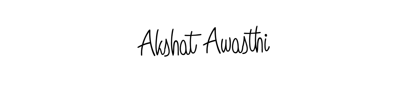 The best way (Angelique-Rose-font-FFP) to make a short signature is to pick only two or three words in your name. The name Akshat Awasthi include a total of six letters. For converting this name. Akshat Awasthi signature style 5 images and pictures png