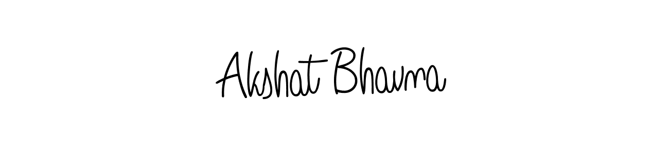 You should practise on your own different ways (Angelique-Rose-font-FFP) to write your name (Akshat Bhavna) in signature. don't let someone else do it for you. Akshat Bhavna signature style 5 images and pictures png