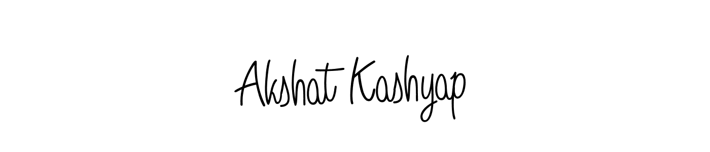 You should practise on your own different ways (Angelique-Rose-font-FFP) to write your name (Akshat Kashyap) in signature. don't let someone else do it for you. Akshat Kashyap signature style 5 images and pictures png