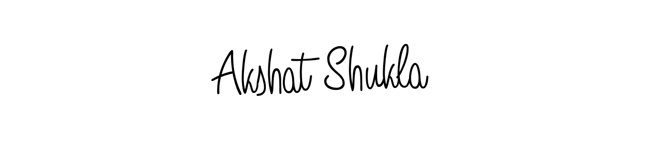The best way (Angelique-Rose-font-FFP) to make a short signature is to pick only two or three words in your name. The name Akshat Shukla include a total of six letters. For converting this name. Akshat Shukla signature style 5 images and pictures png