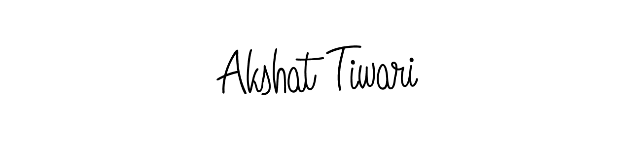 How to make Akshat Tiwari name signature. Use Angelique-Rose-font-FFP style for creating short signs online. This is the latest handwritten sign. Akshat Tiwari signature style 5 images and pictures png