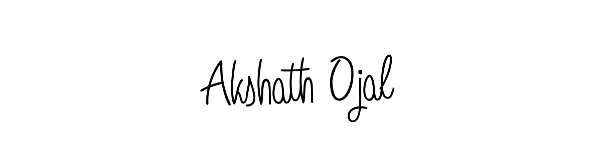 You can use this online signature creator to create a handwritten signature for the name Akshath Ojal. This is the best online autograph maker. Akshath Ojal signature style 5 images and pictures png