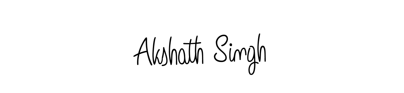 Create a beautiful signature design for name Akshath Singh. With this signature (Angelique-Rose-font-FFP) fonts, you can make a handwritten signature for free. Akshath Singh signature style 5 images and pictures png