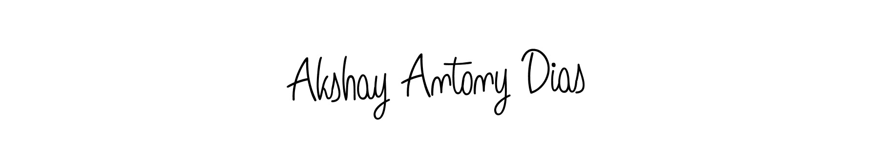 You should practise on your own different ways (Angelique-Rose-font-FFP) to write your name (Akshay Antony Dias) in signature. don't let someone else do it for you. Akshay Antony Dias signature style 5 images and pictures png