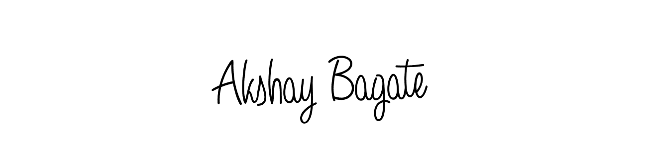 Akshay Bagate stylish signature style. Best Handwritten Sign (Angelique-Rose-font-FFP) for my name. Handwritten Signature Collection Ideas for my name Akshay Bagate. Akshay Bagate signature style 5 images and pictures png