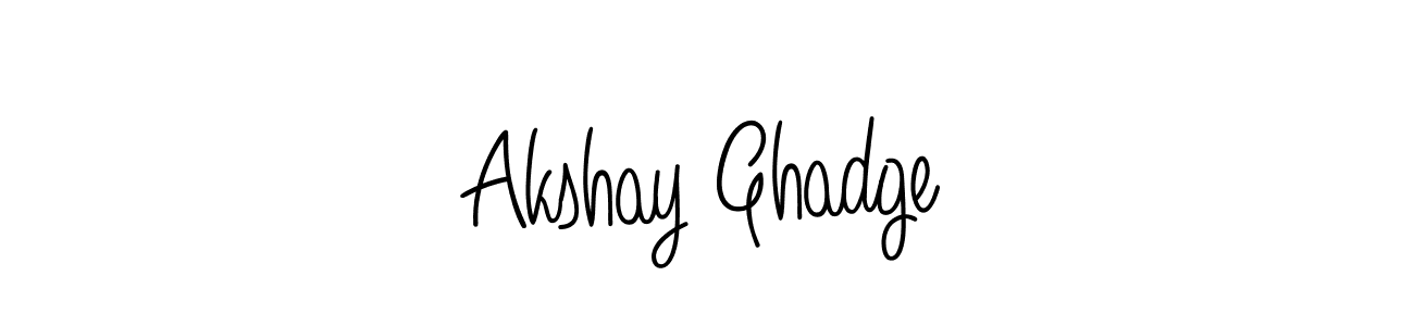 Akshay Ghadge stylish signature style. Best Handwritten Sign (Angelique-Rose-font-FFP) for my name. Handwritten Signature Collection Ideas for my name Akshay Ghadge. Akshay Ghadge signature style 5 images and pictures png