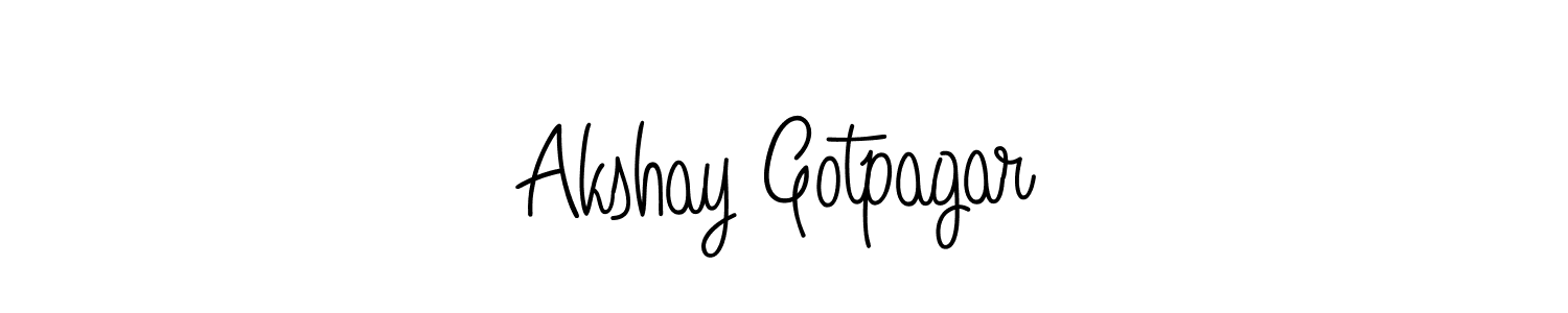 Make a short Akshay Gotpagar signature style. Manage your documents anywhere anytime using Angelique-Rose-font-FFP. Create and add eSignatures, submit forms, share and send files easily. Akshay Gotpagar signature style 5 images and pictures png