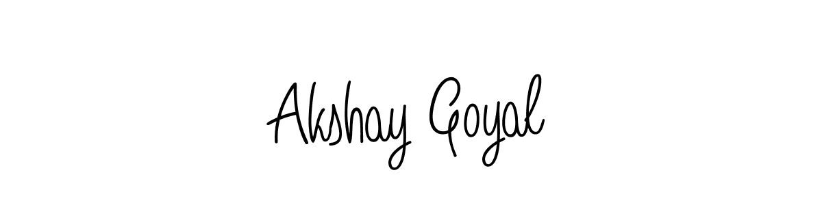 Akshay Goyal stylish signature style. Best Handwritten Sign (Angelique-Rose-font-FFP) for my name. Handwritten Signature Collection Ideas for my name Akshay Goyal. Akshay Goyal signature style 5 images and pictures png