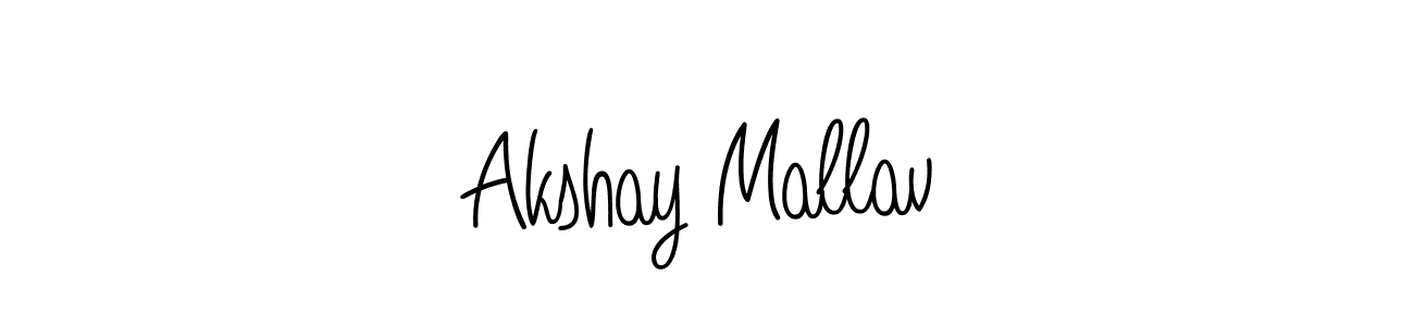 It looks lik you need a new signature style for name Akshay Mallav. Design unique handwritten (Angelique-Rose-font-FFP) signature with our free signature maker in just a few clicks. Akshay Mallav signature style 5 images and pictures png