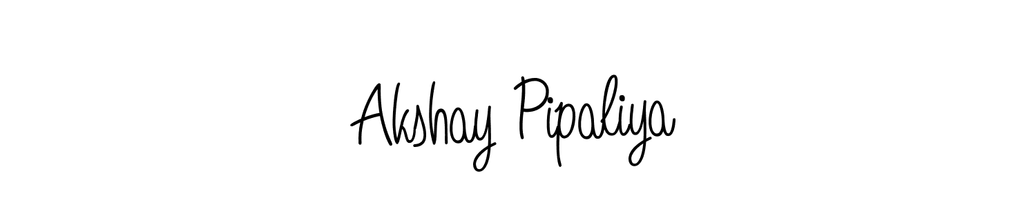 Best and Professional Signature Style for Akshay Pipaliya. Angelique-Rose-font-FFP Best Signature Style Collection. Akshay Pipaliya signature style 5 images and pictures png