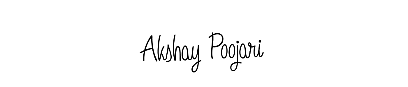 Similarly Angelique-Rose-font-FFP is the best handwritten signature design. Signature creator online .You can use it as an online autograph creator for name Akshay Poojari. Akshay Poojari signature style 5 images and pictures png