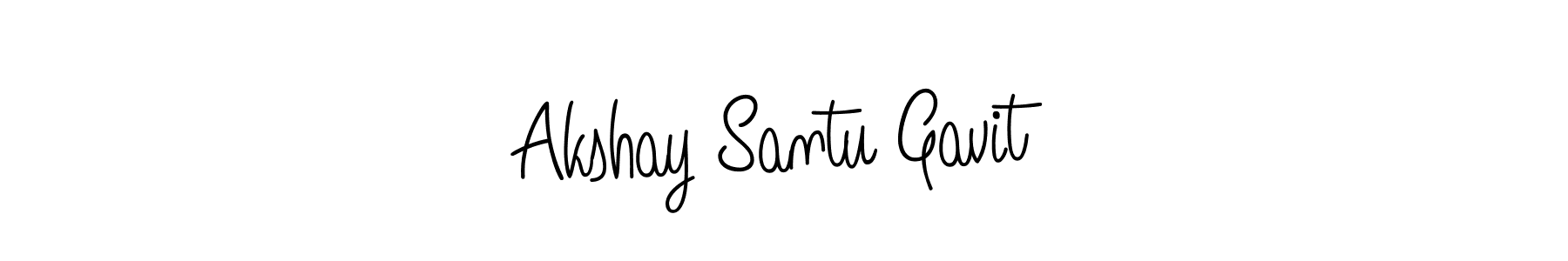 Use a signature maker to create a handwritten signature online. With this signature software, you can design (Angelique-Rose-font-FFP) your own signature for name Akshay Santu Gavit. Akshay Santu Gavit signature style 5 images and pictures png