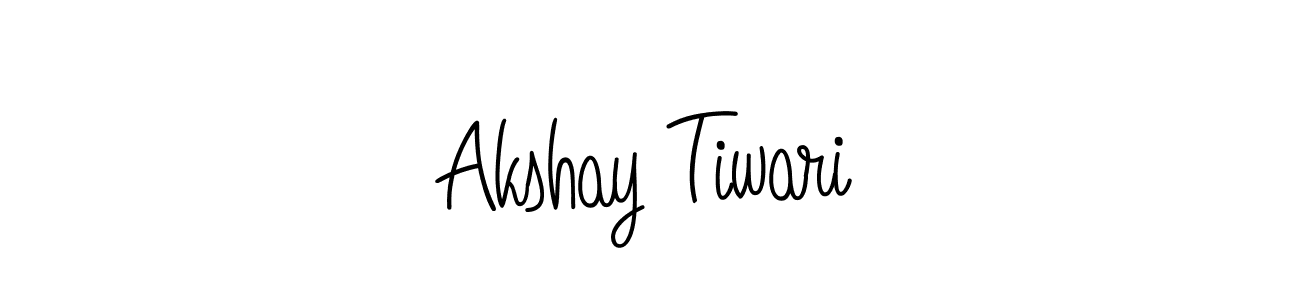 You should practise on your own different ways (Angelique-Rose-font-FFP) to write your name (Akshay Tiwari) in signature. don't let someone else do it for you. Akshay Tiwari signature style 5 images and pictures png