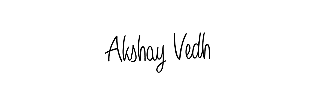 Design your own signature with our free online signature maker. With this signature software, you can create a handwritten (Angelique-Rose-font-FFP) signature for name Akshay Vedh. Akshay Vedh signature style 5 images and pictures png