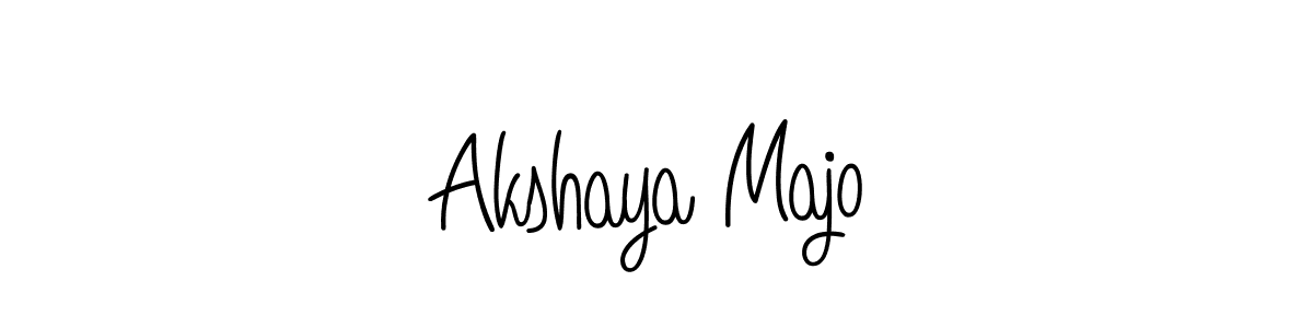 Create a beautiful signature design for name Akshaya Majo. With this signature (Angelique-Rose-font-FFP) fonts, you can make a handwritten signature for free. Akshaya Majo signature style 5 images and pictures png