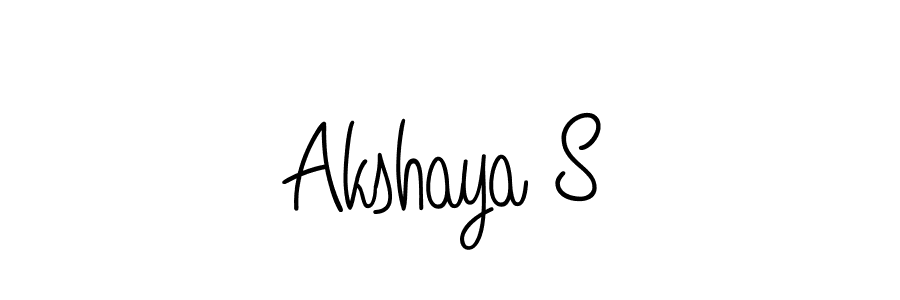 Angelique-Rose-font-FFP is a professional signature style that is perfect for those who want to add a touch of class to their signature. It is also a great choice for those who want to make their signature more unique. Get Akshaya S name to fancy signature for free. Akshaya S signature style 5 images and pictures png