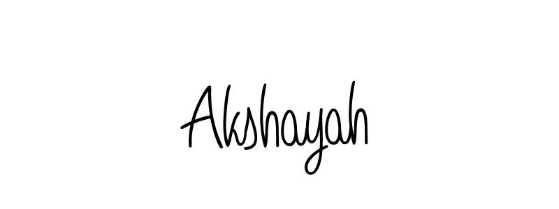 You should practise on your own different ways (Angelique-Rose-font-FFP) to write your name (Akshayah) in signature. don't let someone else do it for you. Akshayah signature style 5 images and pictures png