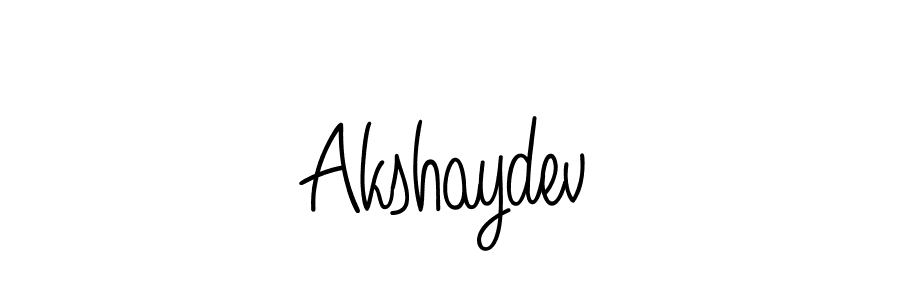 How to make Akshaydev signature? Angelique-Rose-font-FFP is a professional autograph style. Create handwritten signature for Akshaydev name. Akshaydev signature style 5 images and pictures png