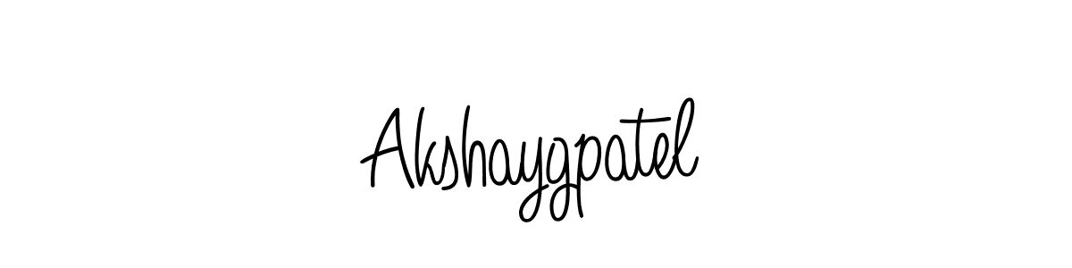 Make a beautiful signature design for name Akshaygpatel. With this signature (Angelique-Rose-font-FFP) style, you can create a handwritten signature for free. Akshaygpatel signature style 5 images and pictures png