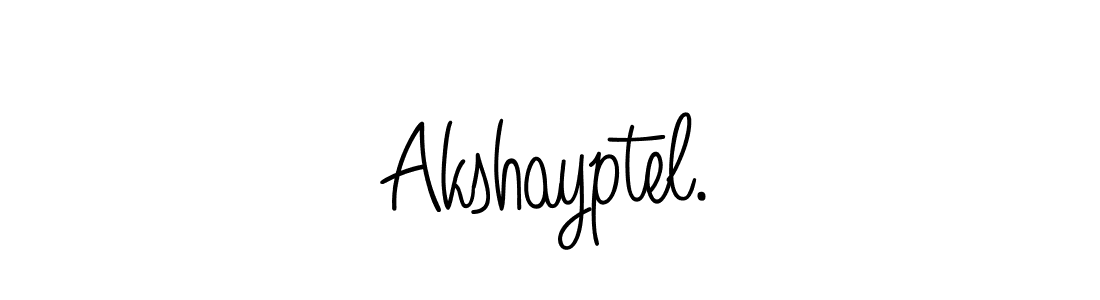 Use a signature maker to create a handwritten signature online. With this signature software, you can design (Angelique-Rose-font-FFP) your own signature for name Akshayptel.. Akshayptel. signature style 5 images and pictures png
