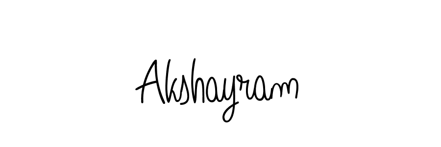 You should practise on your own different ways (Angelique-Rose-font-FFP) to write your name (Akshayram) in signature. don't let someone else do it for you. Akshayram signature style 5 images and pictures png