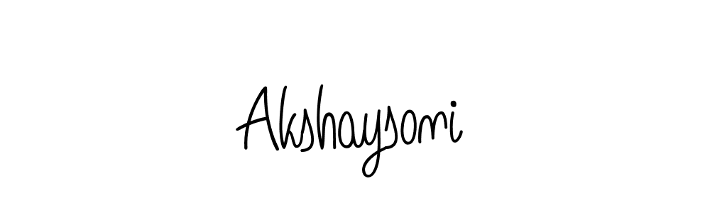 Make a short Akshaysoni signature style. Manage your documents anywhere anytime using Angelique-Rose-font-FFP. Create and add eSignatures, submit forms, share and send files easily. Akshaysoni signature style 5 images and pictures png