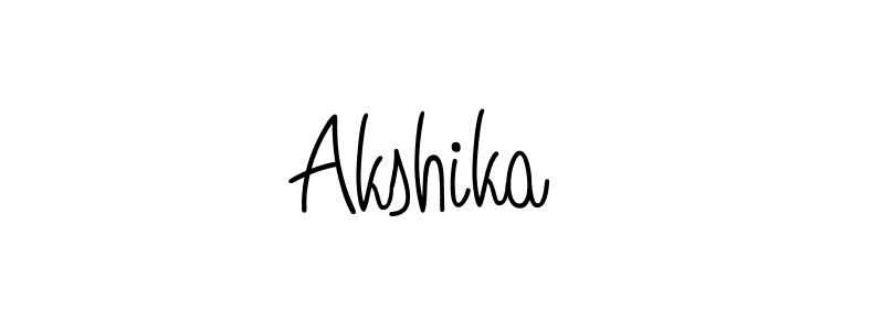 You should practise on your own different ways (Angelique-Rose-font-FFP) to write your name (Akshika ) in signature. don't let someone else do it for you. Akshika  signature style 5 images and pictures png