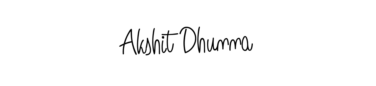 You should practise on your own different ways (Angelique-Rose-font-FFP) to write your name (Akshit Dhunna) in signature. don't let someone else do it for you. Akshit Dhunna signature style 5 images and pictures png