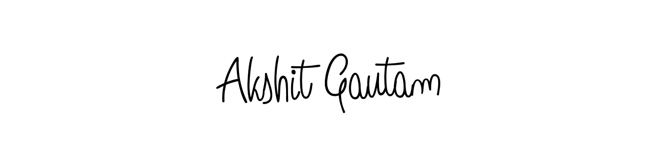 Akshit Gautam stylish signature style. Best Handwritten Sign (Angelique-Rose-font-FFP) for my name. Handwritten Signature Collection Ideas for my name Akshit Gautam. Akshit Gautam signature style 5 images and pictures png