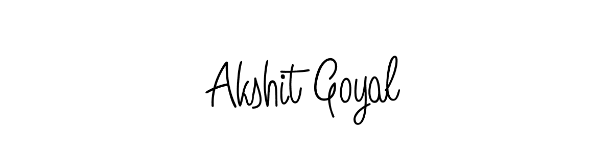 You should practise on your own different ways (Angelique-Rose-font-FFP) to write your name (Akshit Goyal) in signature. don't let someone else do it for you. Akshit Goyal signature style 5 images and pictures png