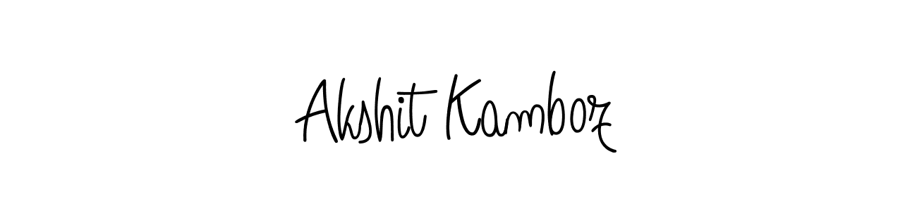Once you've used our free online signature maker to create your best signature Angelique-Rose-font-FFP style, it's time to enjoy all of the benefits that Akshit Kamboz name signing documents. Akshit Kamboz signature style 5 images and pictures png