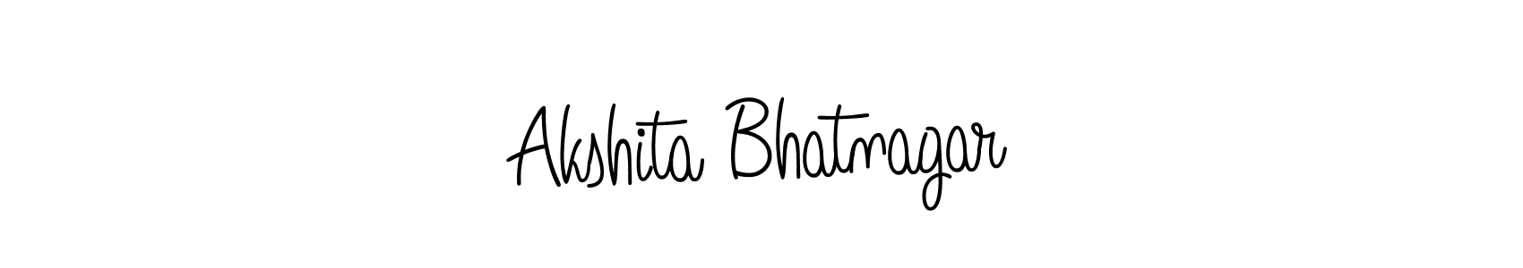 Make a beautiful signature design for name Akshita Bhatnagar. With this signature (Angelique-Rose-font-FFP) style, you can create a handwritten signature for free. Akshita Bhatnagar signature style 5 images and pictures png