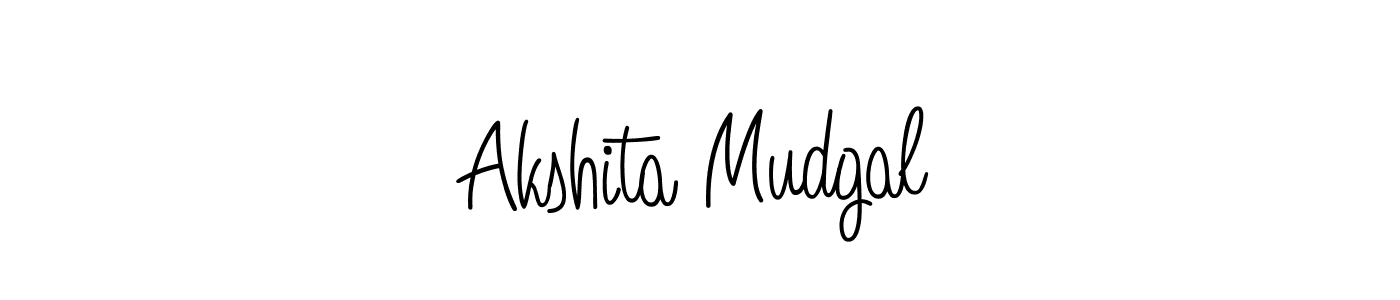 Akshita Mudgal stylish signature style. Best Handwritten Sign (Angelique-Rose-font-FFP) for my name. Handwritten Signature Collection Ideas for my name Akshita Mudgal. Akshita Mudgal signature style 5 images and pictures png
