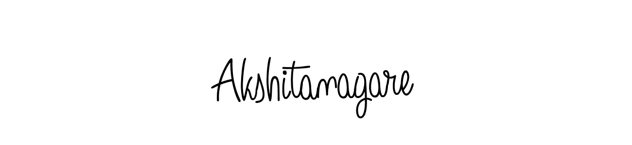 Akshitanagare stylish signature style. Best Handwritten Sign (Angelique-Rose-font-FFP) for my name. Handwritten Signature Collection Ideas for my name Akshitanagare. Akshitanagare signature style 5 images and pictures png