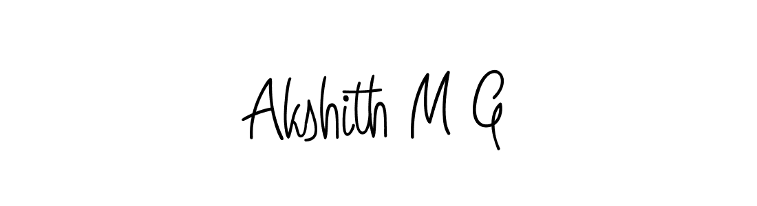 It looks lik you need a new signature style for name Akshith M G. Design unique handwritten (Angelique-Rose-font-FFP) signature with our free signature maker in just a few clicks. Akshith M G signature style 5 images and pictures png