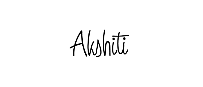 You should practise on your own different ways (Angelique-Rose-font-FFP) to write your name (Akshiti) in signature. don't let someone else do it for you. Akshiti signature style 5 images and pictures png