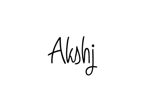 Design your own signature with our free online signature maker. With this signature software, you can create a handwritten (Angelique-Rose-font-FFP) signature for name Akshj. Akshj signature style 5 images and pictures png