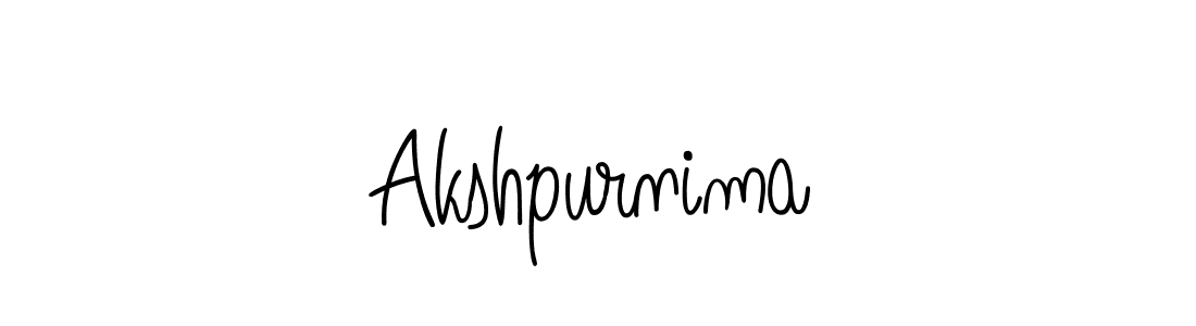 The best way (Angelique-Rose-font-FFP) to make a short signature is to pick only two or three words in your name. The name Akshpurnima include a total of six letters. For converting this name. Akshpurnima signature style 5 images and pictures png