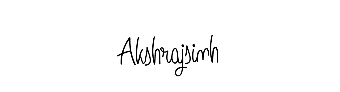 How to make Akshrajsinh name signature. Use Angelique-Rose-font-FFP style for creating short signs online. This is the latest handwritten sign. Akshrajsinh signature style 5 images and pictures png
